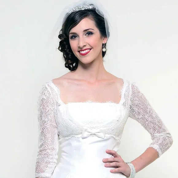 wrap bridesmaid dress Beige Wrap Satin Dress With Flutter Sleeves – Désir Couture